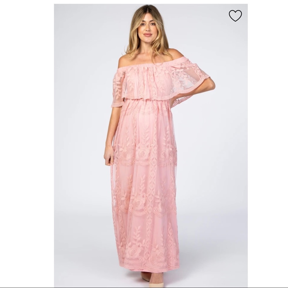 Maternity Blush Maxi Dress from PinkBlush
